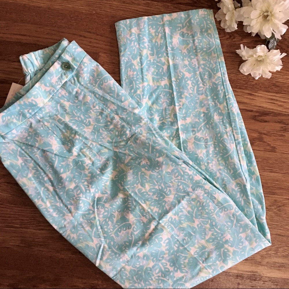 NWT Pastel floral Spring pants Coldwater Creek 8